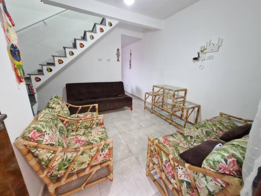 Casa Dos Sonhos - Pe Na Areia, Churrasqueira, Monitoramento 24 Horas Itanhaem Exterior photo